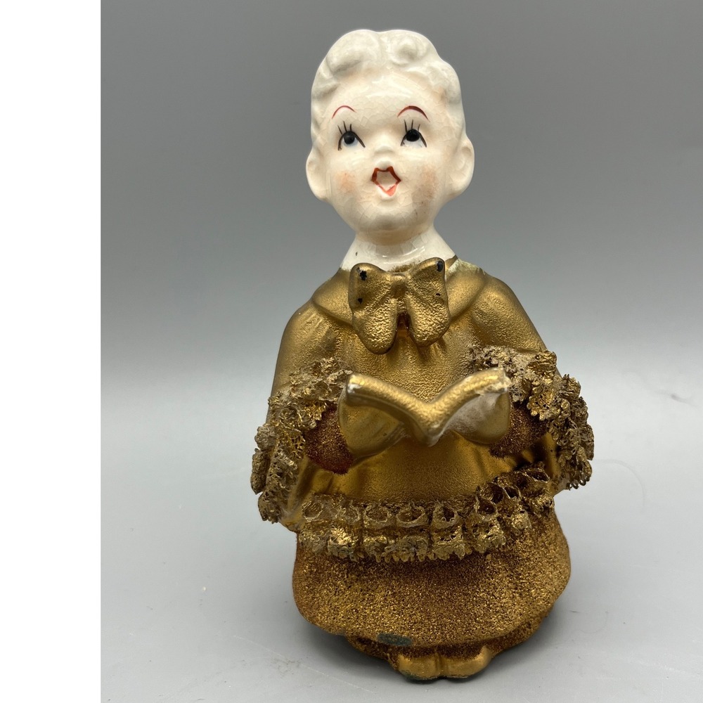1950's‎ Singing Ceramic Gold Choir Boy Japan